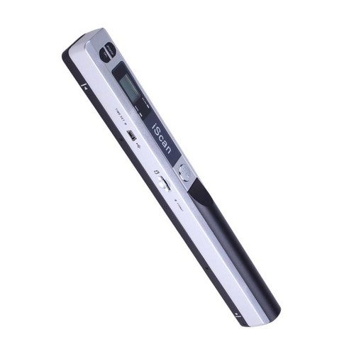 A4 문서 사진용 휴대용 스캐너 300/600/900DPI 지원 Micro 32G SD 카드, 은, 255x28x25mm, 플라스틱
