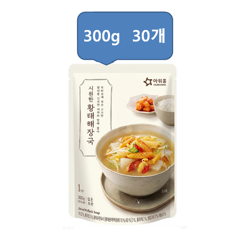 아워홈 시원한 황태해장국, 300g, 30개