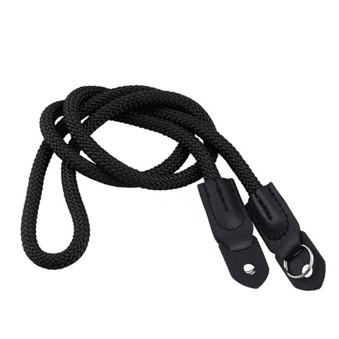 YSSHOP Retro 보편적 인 상승 밧줄 사진기 어깨 목 결박 벨트 100cm, 검정, 나일론