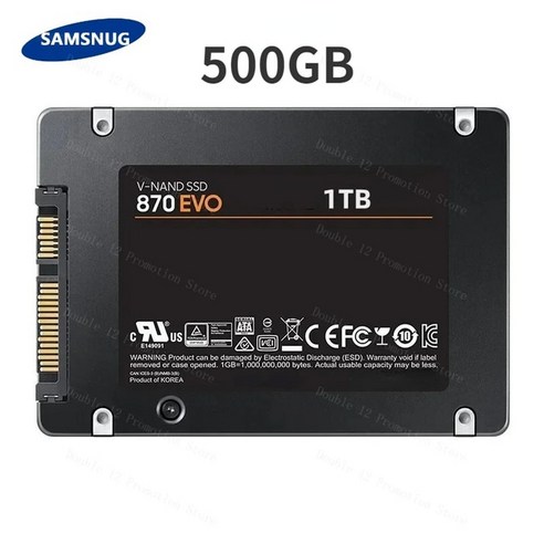 오리지널 SSD 870 EVO QVO 2TB SATA 솔리드 스테이트 1TB 990 PRO M.2 2280 NVME 500GB 8TB ps5 노트북 PC용, 없음, 1.5GB