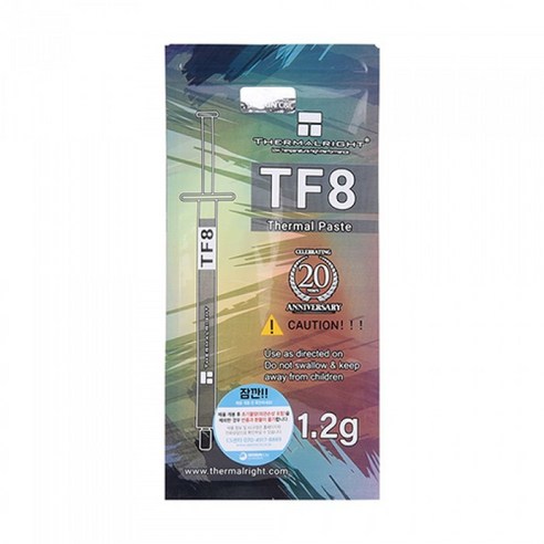Thermalright TF8 서린 (1.2g) 주사기형 써멀 컴파운드, 1개