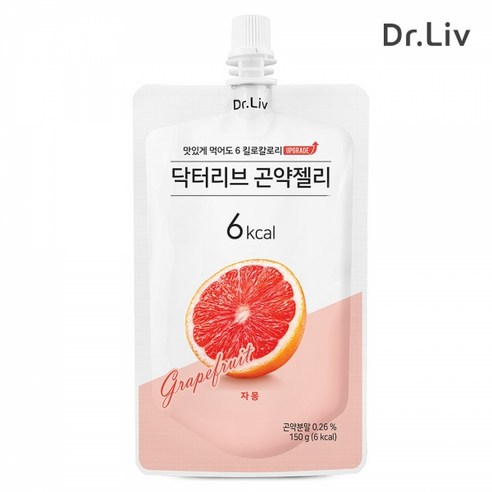 닥터리브 곤약젤리 자몽맛 10팩 세트 (1박스, 총 10개) 닥터리브 곤약젤리 자몽맛 10팩 세트 (1박스, 총 10개)