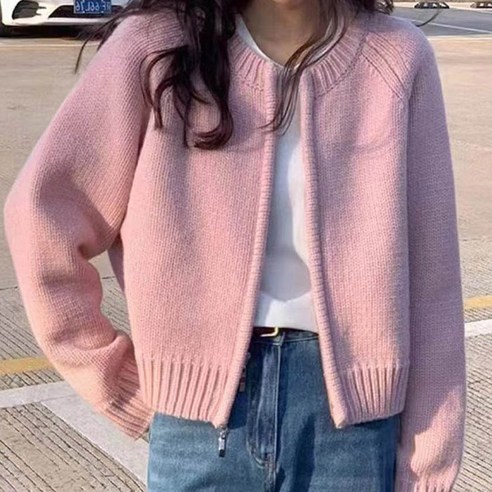 코코블랑 로그 집업 가디건