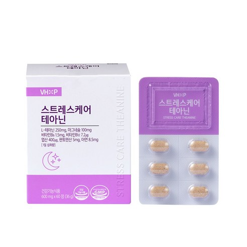스트레스케어 테아닌 불안 긴장완화*1, 1개, 60정