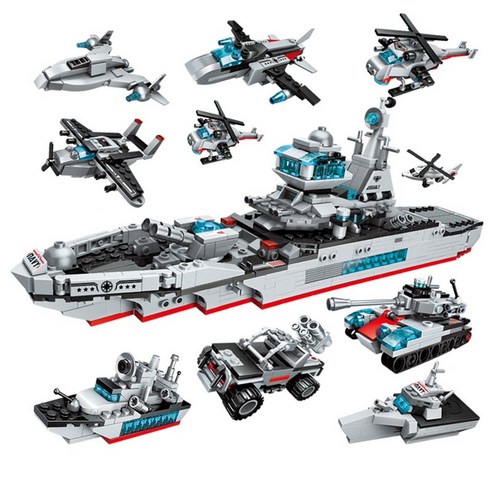 ENLIGHTEN 계몽 중국 레고 호환 8종 변신 합체 이지스 구축함 항공모함 탱크 장난감 어린이 로봇 전차 블럭 블록 자동차 선물 레고호환블록