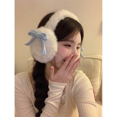 떨샵 댕기리본귀마개 겨울 방한 따뜻한 귀여운 겨울 방한 귀마개 겨울 상품