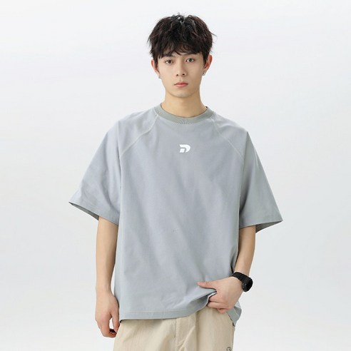 HANYO 남성용 냉감 쿨링 반팔티 루즈핏 여름 아웃도어 운동 티셔츠