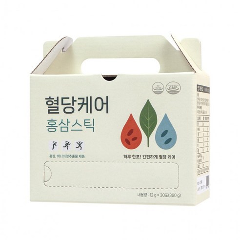 진웰스 혈당케어 홍삼 스틱 (바나바잎 1.3mg+진세노사이드 7mg)