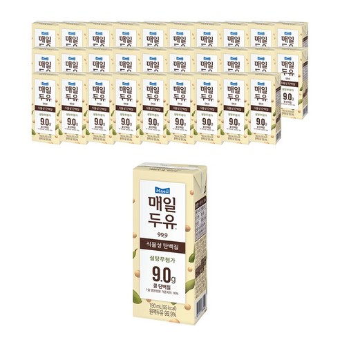 매일유업 매일두유 99.9, 190ml, 30개
