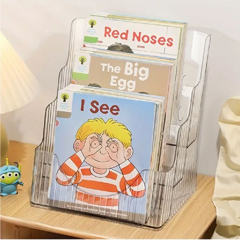 투명한 아름다움으로 아이의 꿈을 키우는 WELLKY 북클럽 아크릴 책꽂이