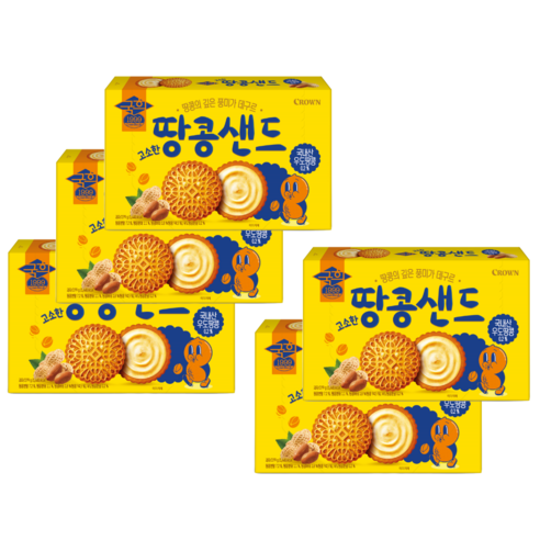 국희 고소한 땅콩샌드 대, 279g, 5개
