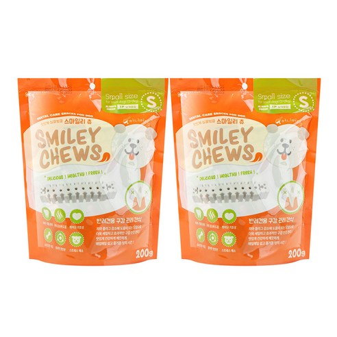 스마일리츄S 덴탈껌으로 사랑하는 반려견에게 건강한 미소를 선물하세요!