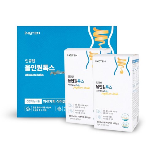 인큐텐 올인원톡스 420g x60포, 차전자피 식이섬유
