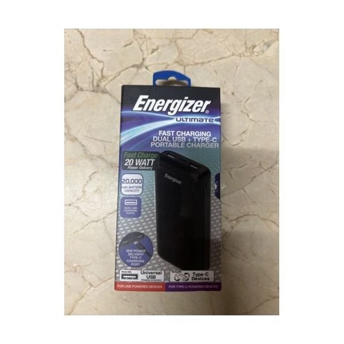 Energizer 에너자이저 Ultimate Power Bank 20000mAH 배터리 용