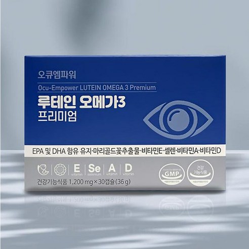 오큐엠파워 루테인 오메가3 프리미엄, 30캡슐, 1개