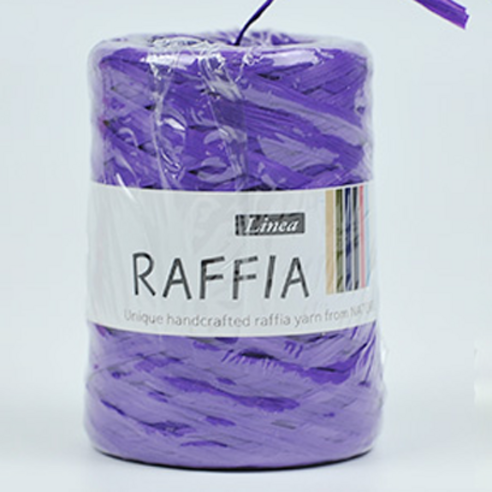 리네아 라피아 뜨개실 40g x 4p, 440 보라, 4개