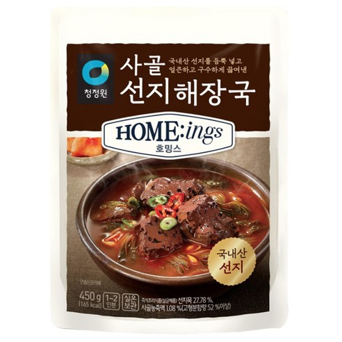 청정원 호밍스 사골선지해장국, 450g, 1개