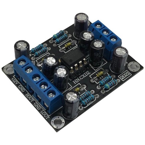 프리 앰프 프리 앰프 보드 단일 전원 공급 장치 DIY 사운드 시스템 DC12V-30V 오디오 스테레오 증폭 보드 용으로, 50x40x13mm(1.96x1.57x0.51인치), 파란색, 복합재료