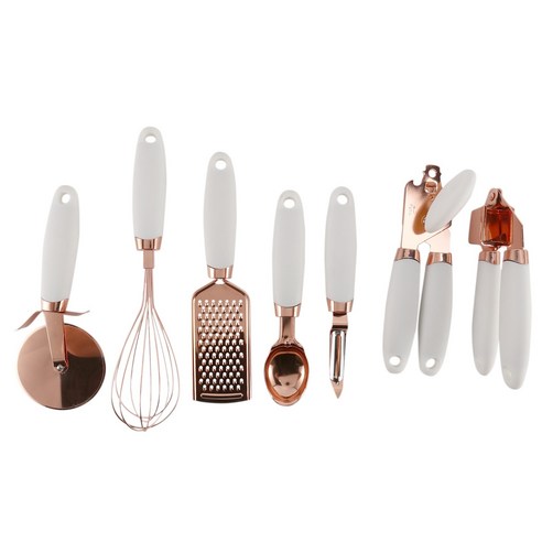 노 브랜드 7Pcs 주방 가제트 세트 도구 소프트 핸들 마늘 프레스 야채 필러 피자 커터 IC, 주방 도구