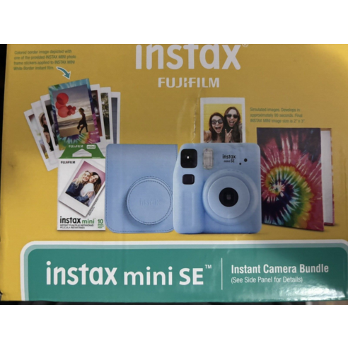 Fujifilm 후지 필름 INSTAX MINI SE 블루 블리스터 팩 번들 새로 출시!, 1개 캐논필름카메라