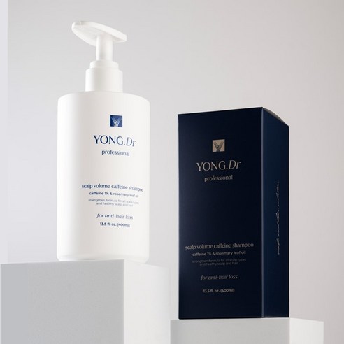 카페인의 힘으로 되찾는 풍성함, 용닥터몰 스칼프 볼륨 카페인 샴푸