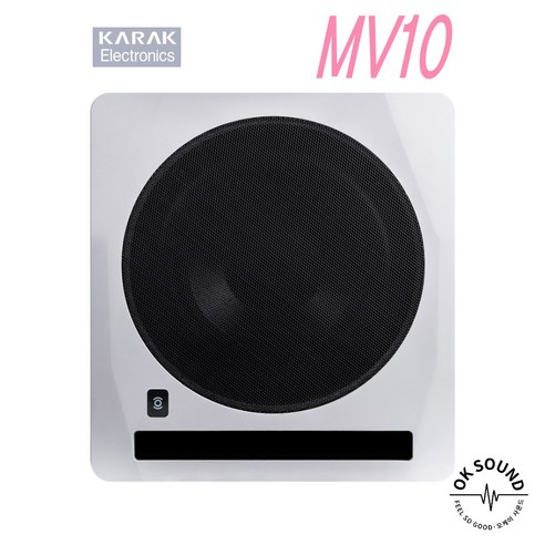 SOUNDIS 가락전자 MV10 스튜디오모니터 스피커 MOTIVE 서브우퍼 MV6 전용서브우퍼, 화이트