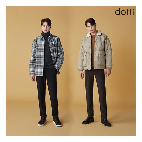 [도티] [DOTTI] 23FW 남성 스트레치 웜 기모 팬츠 2종(PGSM)