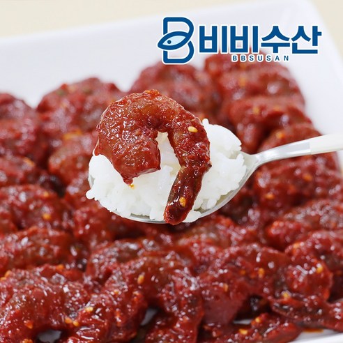 바다백미 냉장 양념 깐새우장 300g 1kg 직접재배한 개복숭아 첨가