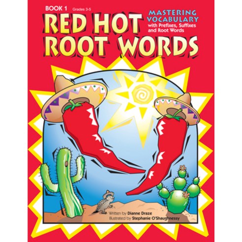 (영문도서) Red Hot Root Words Book 1: Mastering Vocabulary with Prefixes Suffixes and Root Words Paperback, Prufrock Press, English, 9781593630379