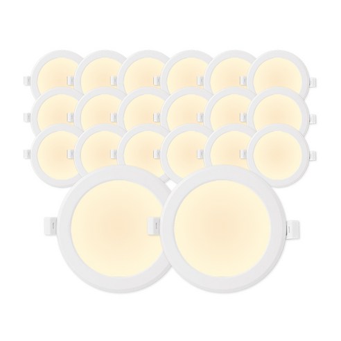 라인라이팅 LED 4인치 다운라이트 10W (벌레유입방지/방습), 20개, 전구색