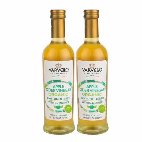 발베로 유기농 애플 사이다 식초, 500ml, 2병