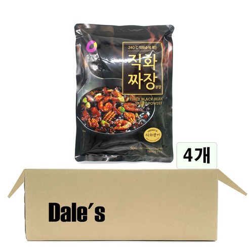 데일즈기획 대상 청정원 직화 짜장, 4개, 1kg