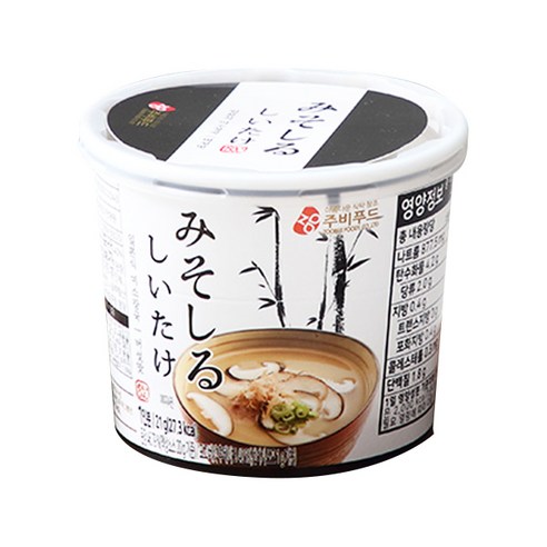 주비푸드 미소장국 버섯맛, 21g, 1개