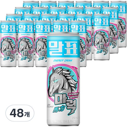 말표 마력 에베레스트 화이트 에너지드링크, 250ml, 6개