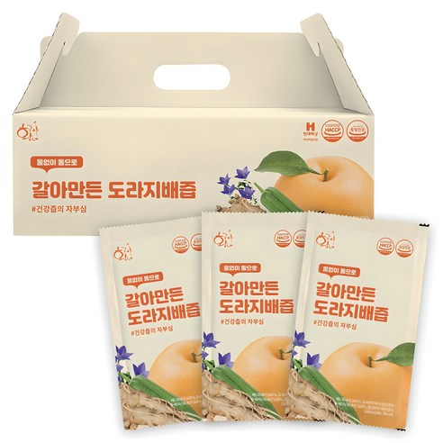 황금이네 국내산 갈아만든 도라지배즙, 100ml, 30개