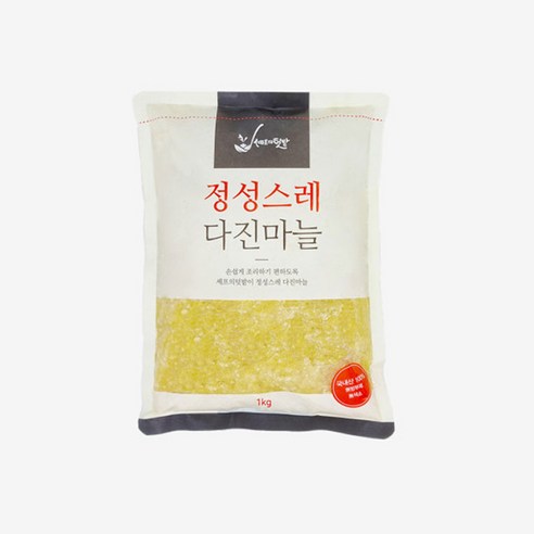 정성스레 다진마늘(냉장) 1kg 100% 우리농산물, 2개