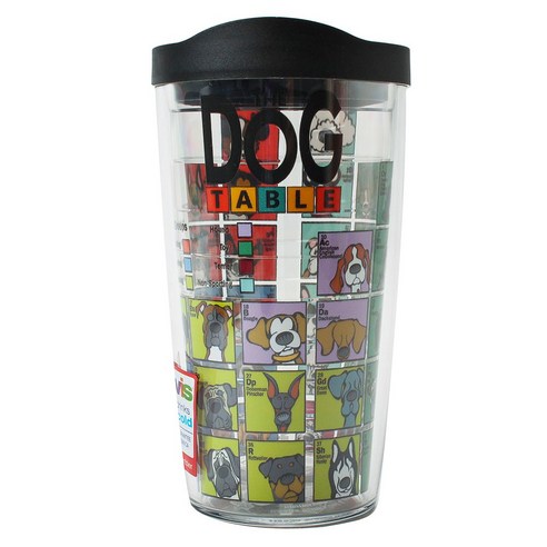 터비스 킵 드링크 핫 & 콜드 텀블러, Dog Periodic Table, 473ml