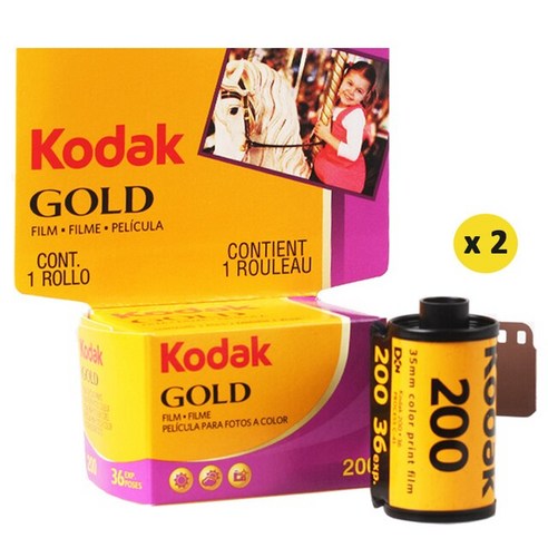 35MM필름 카메라 필름 KODAK 골드 200 컬러 네거티브 M35 M38 울트라 F9 카메라에 적합한 롤 당 36 노출 35mm 110, 2.2 Rolls