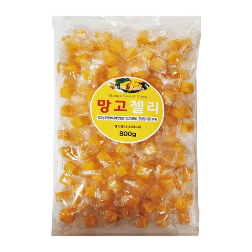 바라크 건강간식 망고젤리_800g, 1개, 800g 마이노멀젤리 Best Top5