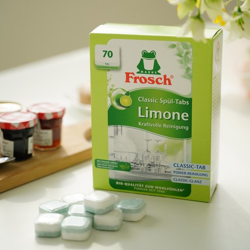 설거지옥 탈출! 프로쉬 그린레몬 타블렛으로 뽀득뽀득한 주방을 만나보세요