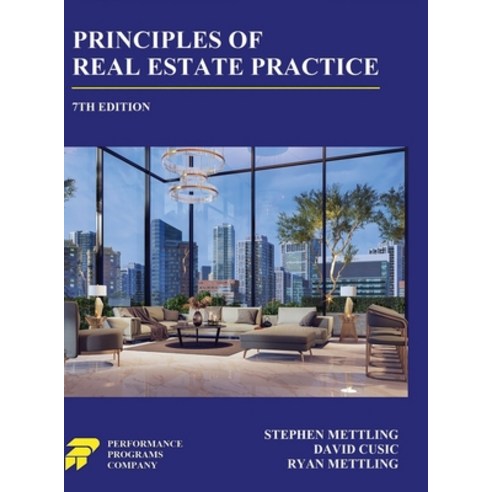 (영문도서) Principles of Real Estate Practice: 7th Edition Hardcover, Performance Programs Compan..., English, 9781955919357