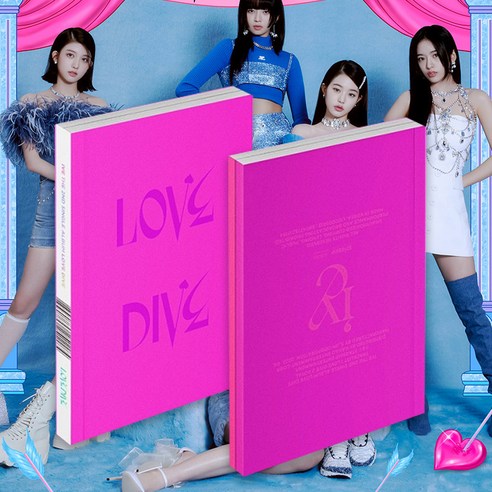 아이브 러브다이브 싱글 2집+자체특전 노래 포토북버전 앨범 IVE LOVE DIVE PHOTO BOOK ALBUM, 싱글2집 랜덤버전+포토카드, 포스터받지않음