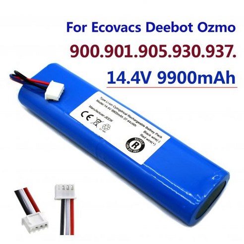 EcovacSDeebotOzMo로봇진공청소기용18650배터리14.4V9900Mah900901905930937