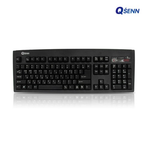 큐센 QSENN SEM-DT35 NEW (블랙 USB), 유선 키보드 SEM-DT35 NEW USB (블랙) 정품