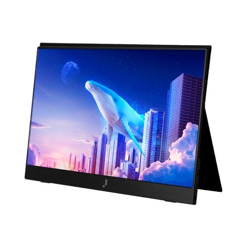 주연테크 39.6cm FHD LED IPS 60Hz 스피커내장 포터블 휴대용 모니터 캐리뷰, V156FP