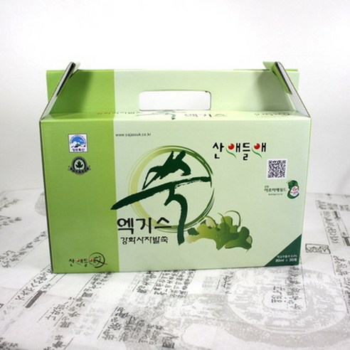 자연의 생명력을 담은 산애들애 전통 강화쑥 엑기스