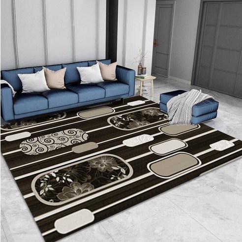 대리석 현대 럭셔리 카펫 거실 침실 큰 영역 러그 녹색 기하학적 3D 인쇄 안티-슬립 카펫 바닥 매트, {"크기":"40x60cm"}, 9