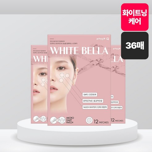 패치큐 붙이는 화이트닝 케어 기미패치 화이트벨라 12매, 36매입, 1개