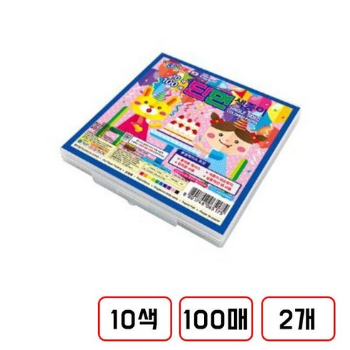 종이나라)색종이, 단면(10색100매/D712019) 2개
