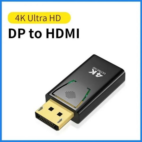 PC TV 노트북용 디스플레이 포트-HDMI 호환 어댑터 DP 수-암 HD TV HDMI 호환 비디오 오디오 케이블 4K 1080P, 1) 4k-1PC, 1) 4k-1PC